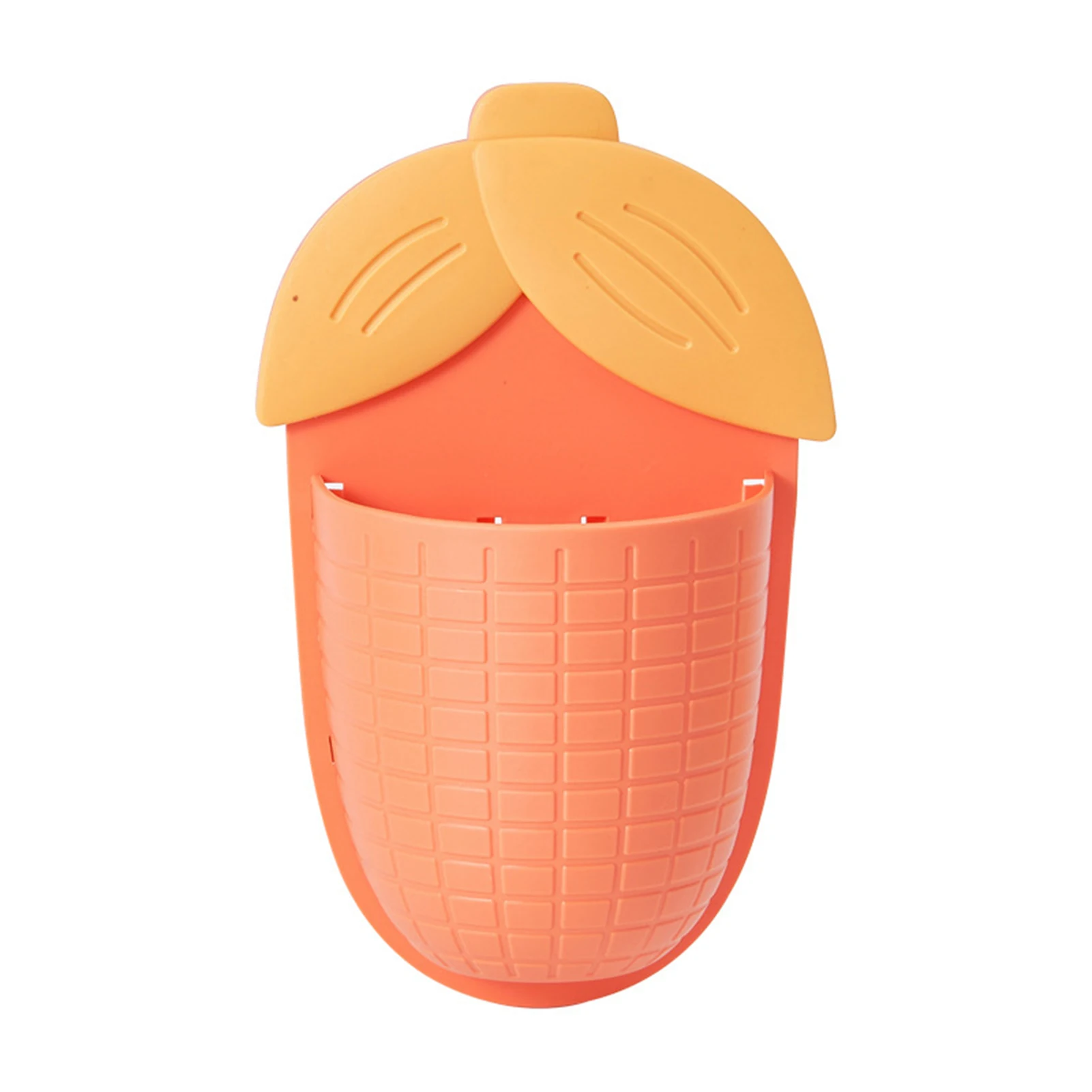 

Wall-mounted Corn Shaped Toothbrush Holder PP Cups Free Punch Large Capacity Cute Cartoon Holder For Bathroom