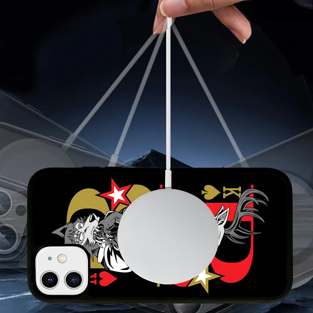 BEASTARS Phone Case Magnetic For IPhone 16 14 13 12 11 15 Pro Max Plus Magsafe Wireless Charge Cover