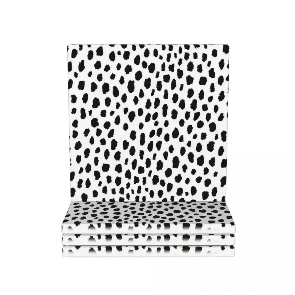 Коврик для выпечки с далматинскими пятнами (черно-белый) керамическая подставка