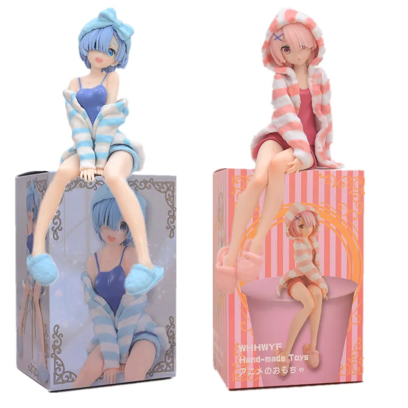 

15cm Japanese Cartoon Figure Re ZERO Starting Life In Another World Rem Ram Anime Figure Ram Rem Home Clothes Action Figure Toys