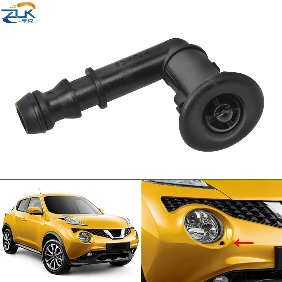 

Насадка для омывателя фар ZUK, струя распыления воды для Nissan JUKE 2010 2011 2012 2013 2014 2015 OEM: 28642-1KA0A 28641-1KA0A