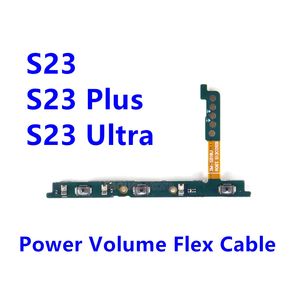 

Power Volume Flex Cable For Samsung Galaxy S23 Plus Ultra S23+ S916 S918 Side Buttons Power Volume Keys On Off Switch Flex