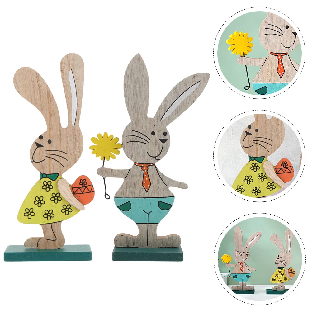 

2 шт., настольные украшения в виде кролика