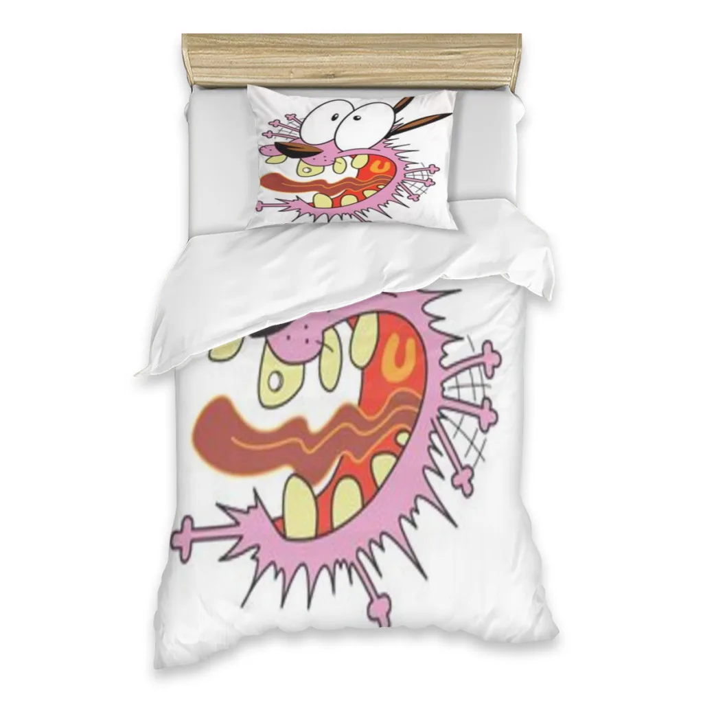 Мультфильм T-COURAGE C-Cowardly Dogs набор простыней для одной кровати полный чехол