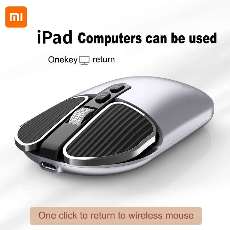 

Беспроводная Bluetooth-мышь для Xiaomi, 2,4 ГГц, Двухрежимная компьютерная мышь, бесшумная компьютерная офисная ультратонкая модная мини-мышь