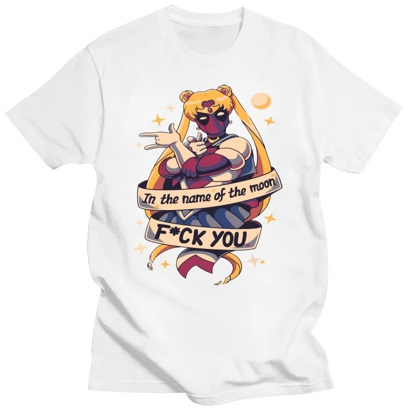 

Deadpool Sailor Moon In The Name Of The Moon Fvck You Men Shirt Mothers Day Gift