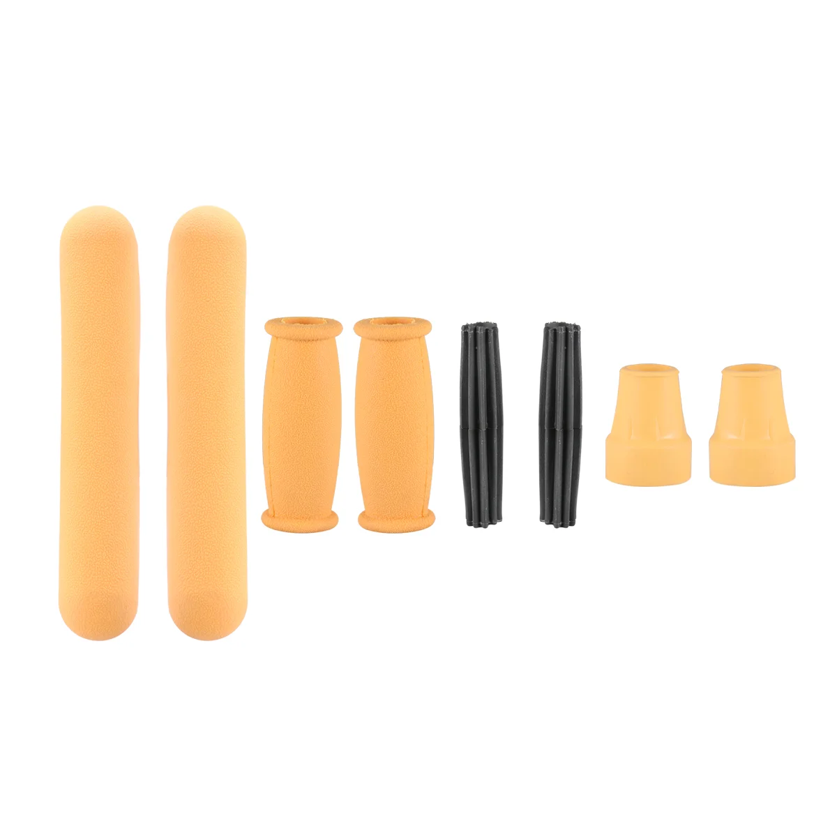 

1 Set Replacement Crutch Pads Comfortable Rubber Pads Walking Accessories Crutch Replacement Rubber Fits Standard Aluminum