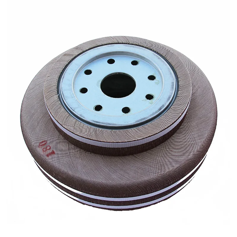 

Special shape flap wheel for grinding railway track