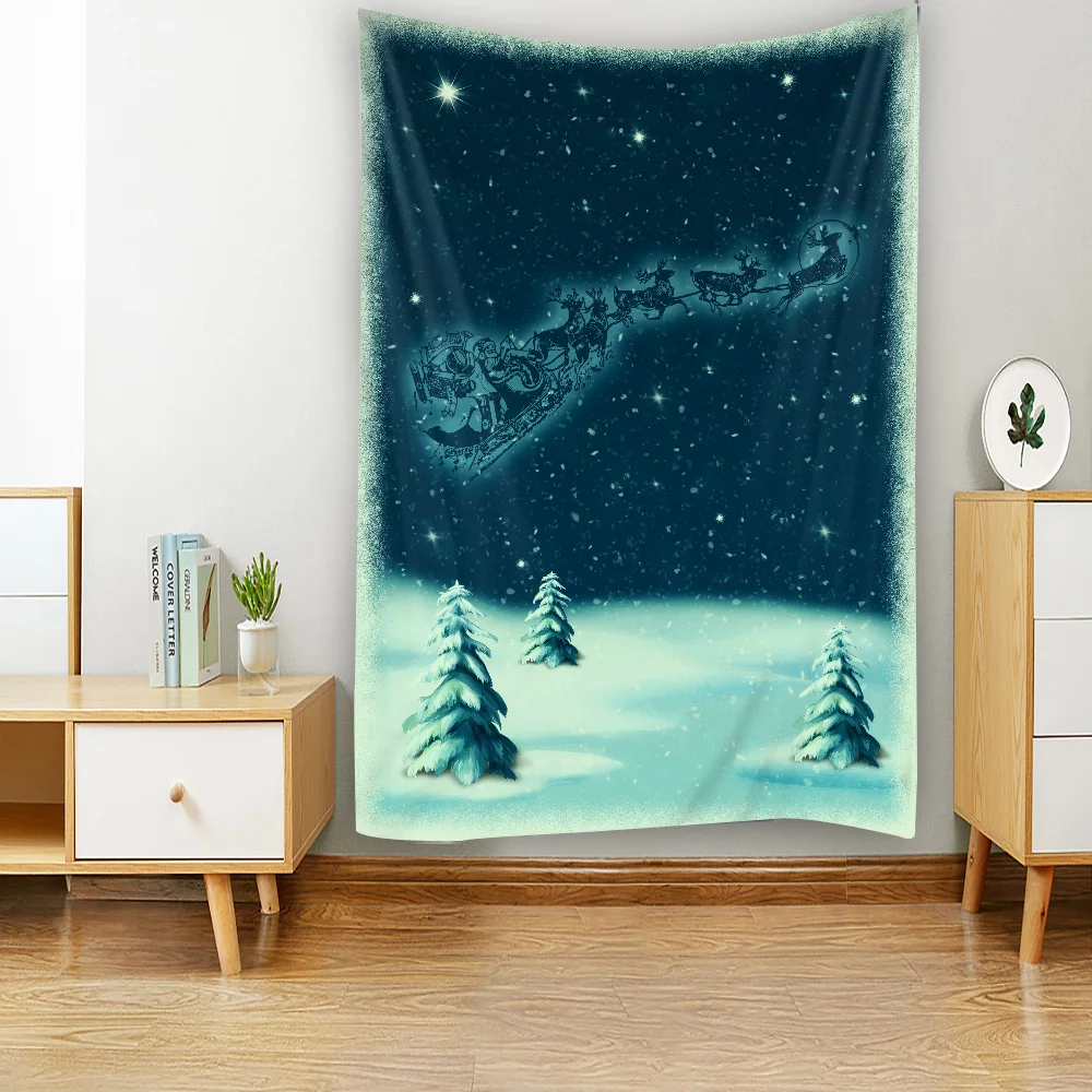 

The New Popular Nordic Festival Background Tapestry Christmas Tree Decoration Tapestry Wall Hanging Home Wall Art Decoration