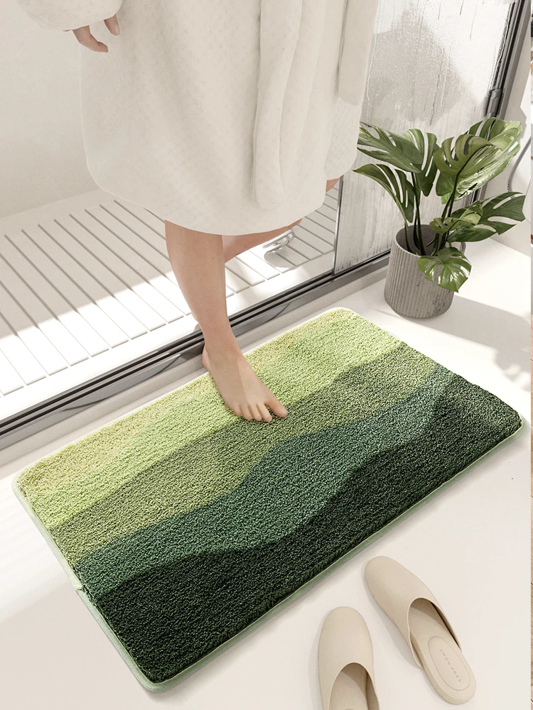 

Коврик для ванной A5204 простой цветной с узором в виде Луны Мягкий Нескользящий напольный ковер 3 размера для прихожей, душа, утолщенный коври...