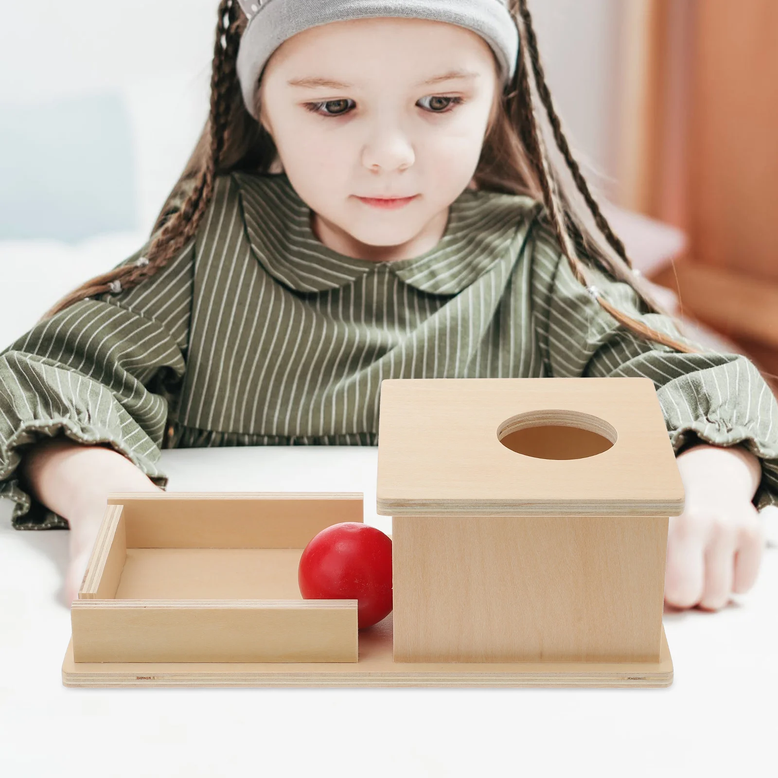 

Box Montessori Toypermanence Drop Target Object Games Wooden Kids Coordination Eye Hand Sorter Shape Toys Sorting Learning