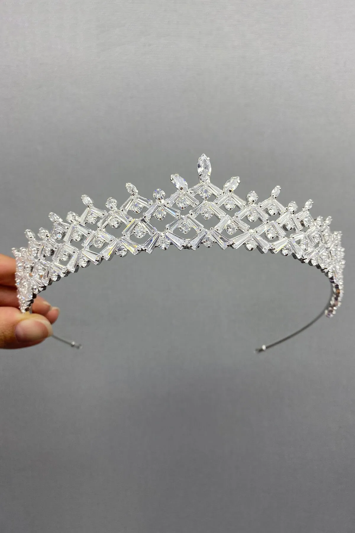 

Bridal Crown with Zircon Stone
