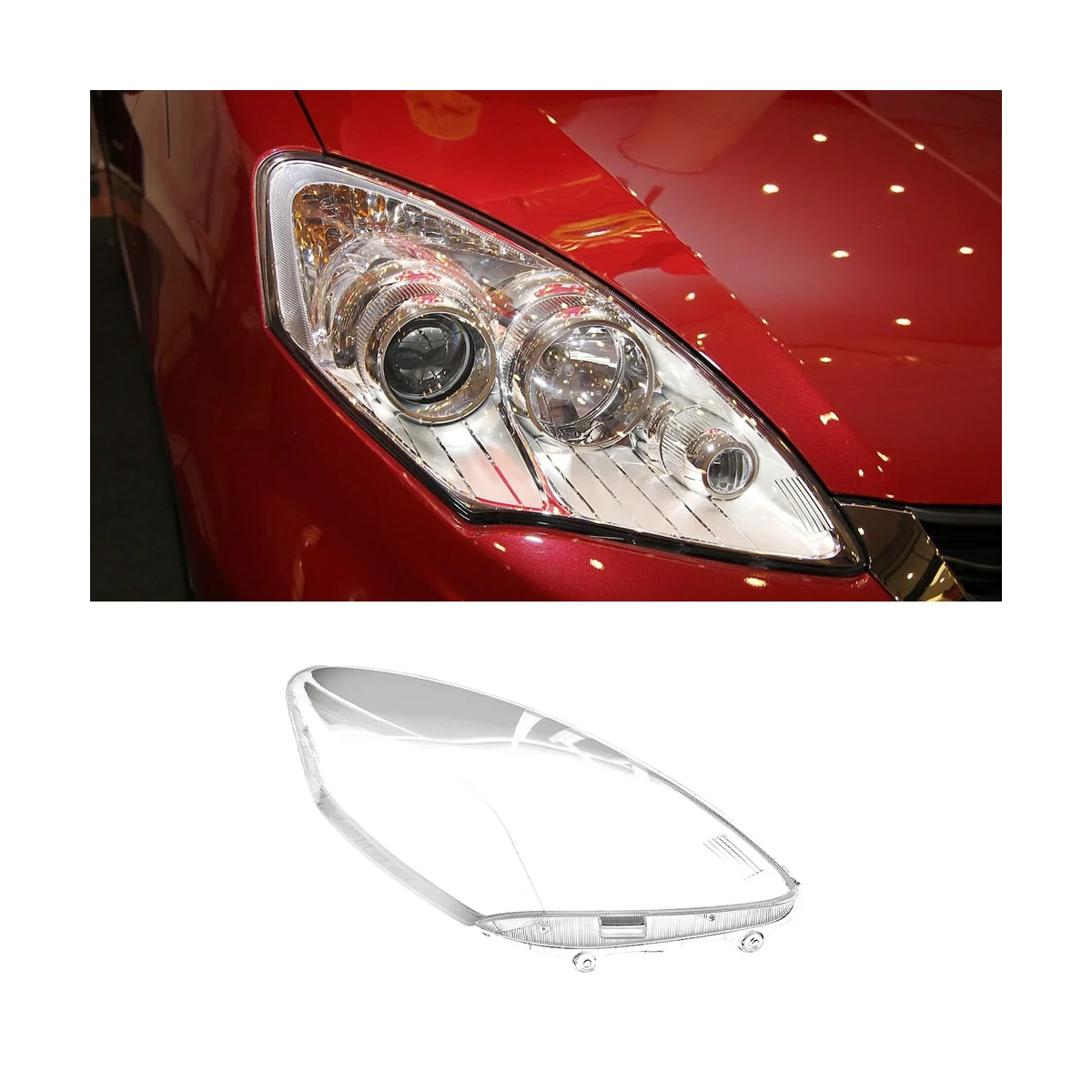 Автомобильные передние лампы головного света прозрачные абажуры корпус фары