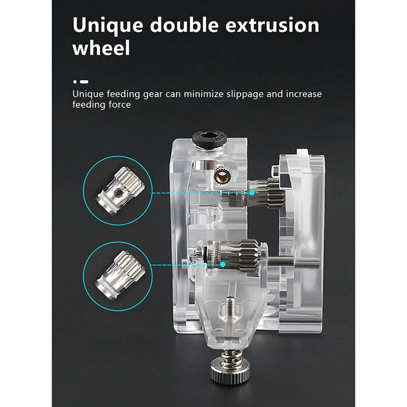 2Pcs Extruder Gears MK8 Stainless Steel Double Extrusion Wheels Bowden Gear 3D Printer Part for CR10 Ender 3 |