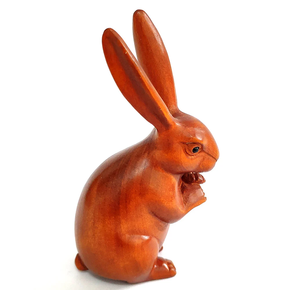 

Y8054 - 2 " Hand Carved Japanese Boxwood Netsuke Carving Figurine -