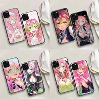 yinuoda mitsuri kanroji kimetsu no yaiba anime phone case for iphone 11 12 13 mini pro max 8 7 6 6s plus x 5 se xr xs funda case