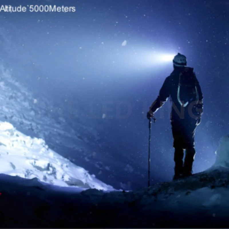 Фонарь налобный светодиодный Аккумуляторный с зарядкой от Usb 5 режимов работы