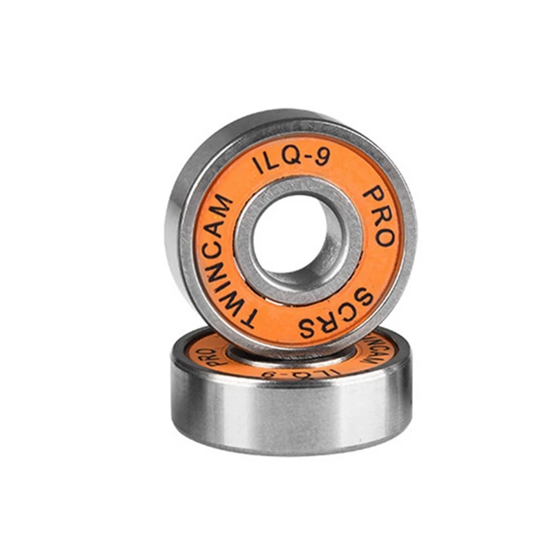 

80Pcs 608 2RS Ball Bearings, ILQ-9 High-Speed Bearings For Skateboards, Inline Skates, Scooters, Orange