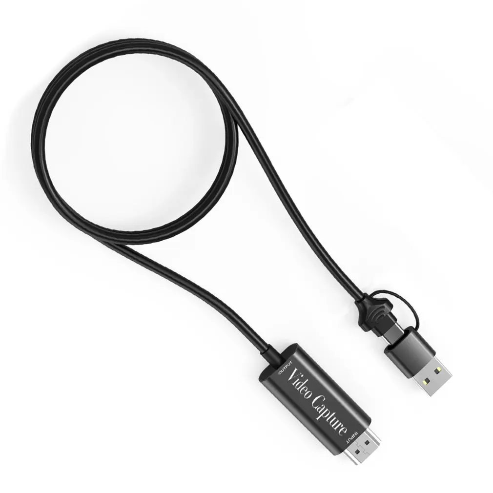 USB A/C Dual Interface HD Video Capture Card  HDMI-compatible To  USB 3.0 Acquisition Card With Cable For Gaming Live Streaming