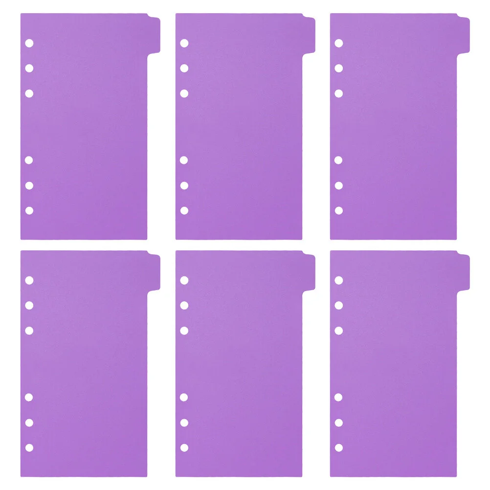 

Splitter Postcard Album Binder Separator 6 Ring Separators Tabs Organizer A6 Plastic Page