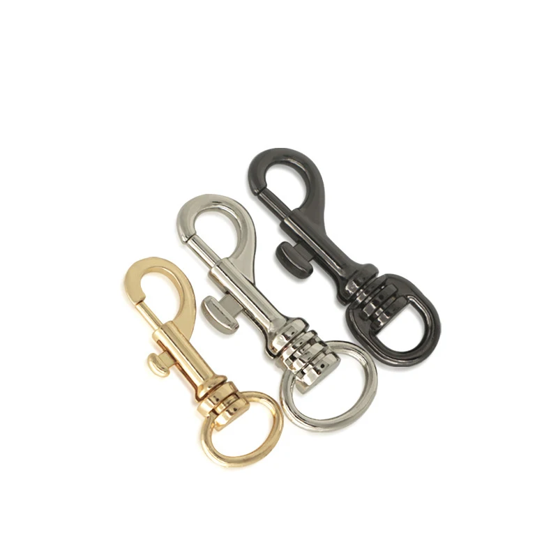 

4Pcs Metal Zinc Alloy Dog Clasp Set Durable Lead Straps Swivel Trigger Snap Hook DIY Small Dog Collar Leash Hardware Accessories
