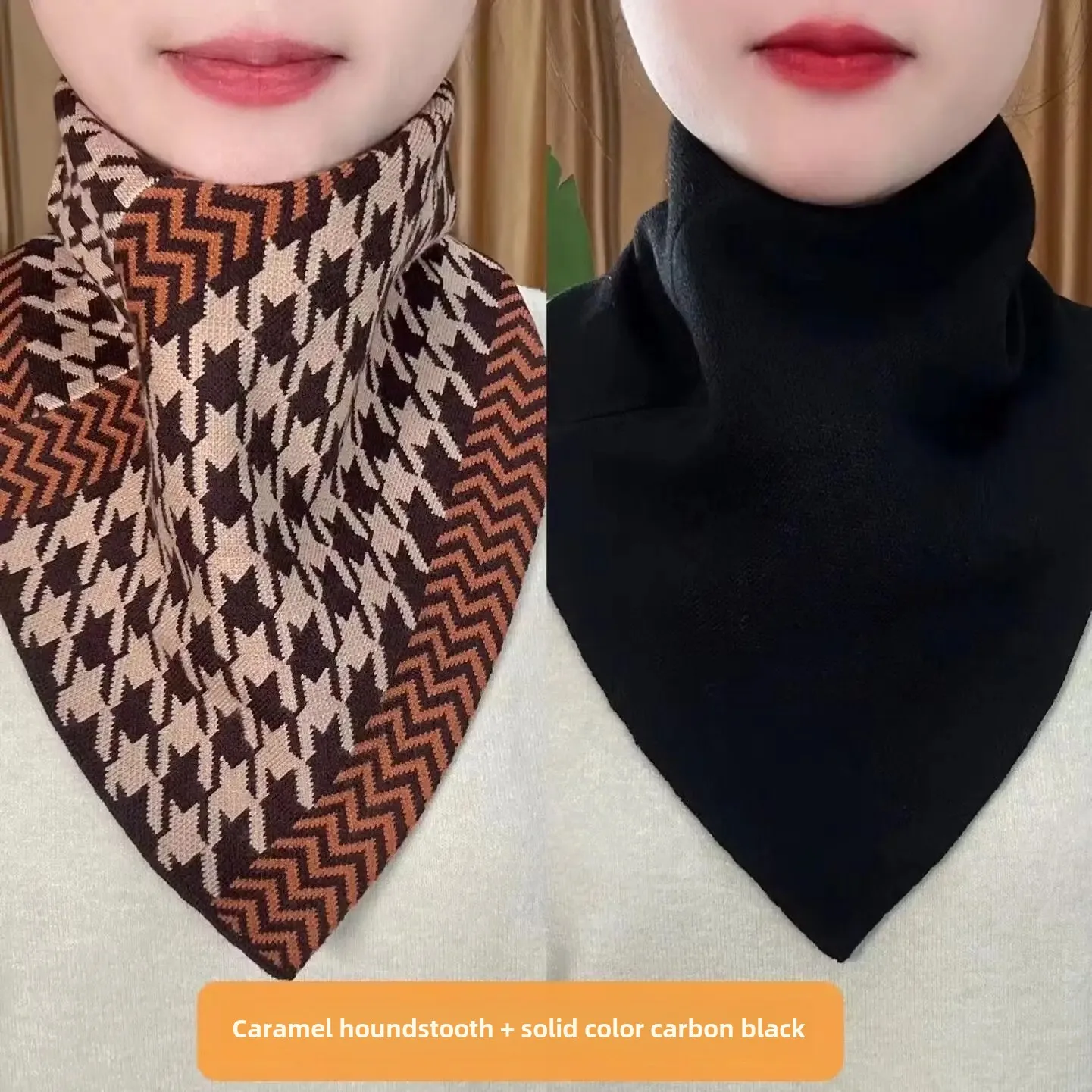 2024 зимняя новая треугольная грелка для шеи теплая защита корейский стиль