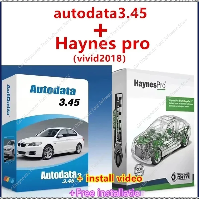 Фото Новейшая версия 2026 Haynes Pro (Vivid 2018) + Autodata 3.45: Данные для мастерских 2018 Atris Technik Europe, программное обеспечение для ремонта автомобилей, бесплатная установка №1