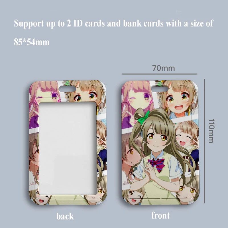 2023 110*70mm Japanese Anime LOVE LIVE Lanyard ID Card Badge Holder with Keychain Keyring Gift No.1-No.18