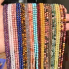 Круглые серьги из агата, 2, 3, 4 мм, 15 дюймов