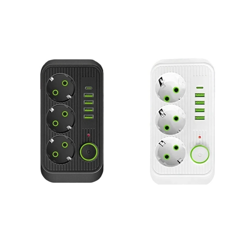 Удлинитель длиной 2 метра с розеткой питания USB и типа C адаптер сетевого фильтра