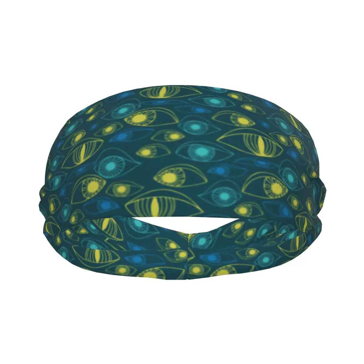 

Abstract Eye Shapes Elastic Hair Band Yoga Headband Makeup Hair Hoop Headwrap