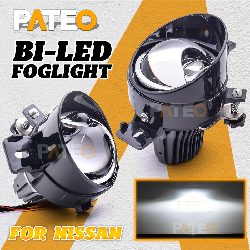 

3 inch Bi-led Fog Lights Projector Lenses For Nissan Sentra Juke Altima Rogue X-trail Navara Sunny Retrofit LED PTF Matrix Lamps