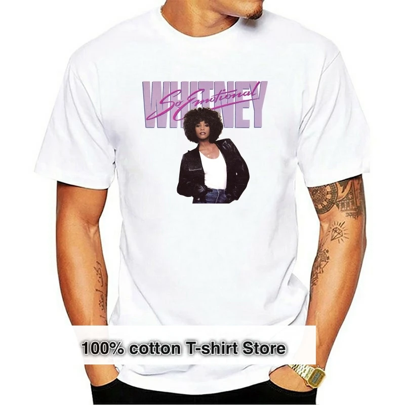 

Whitney Houston Men'S T-Shirt Natural Street Tee Shirt
