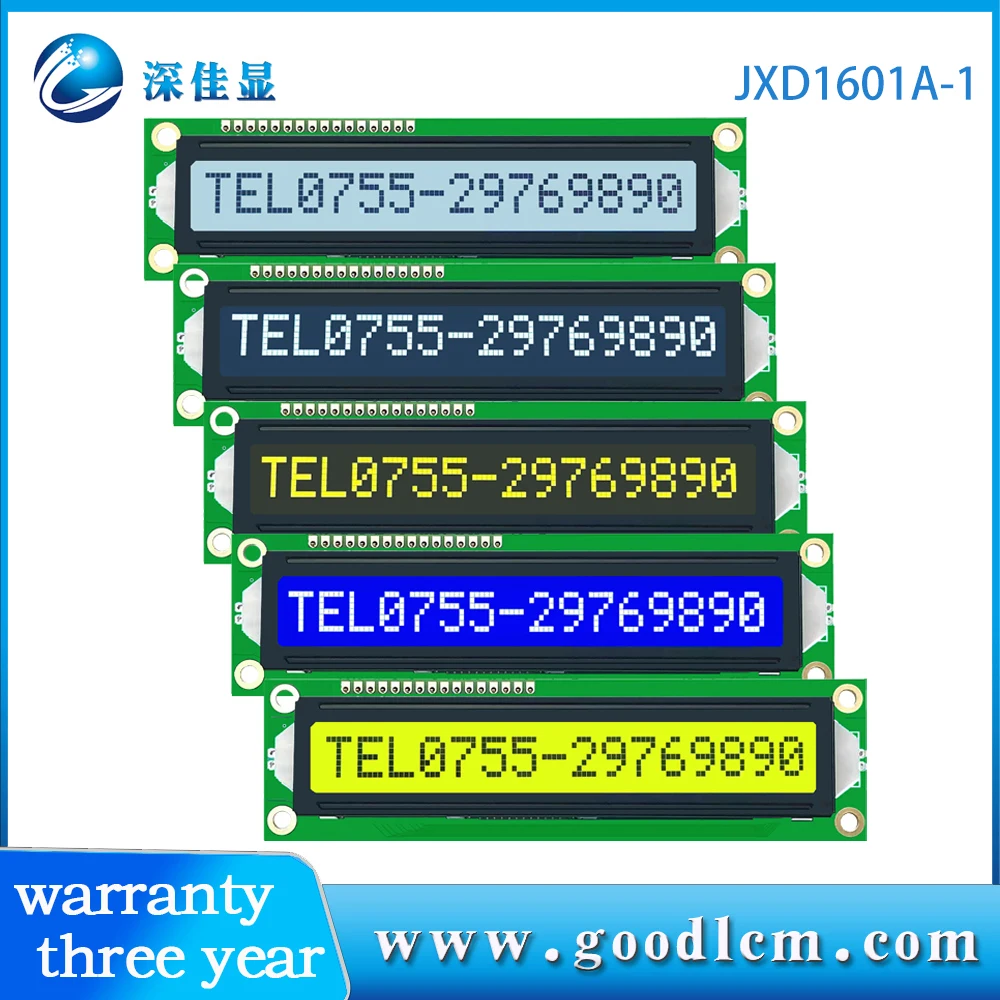 16x 1 ЖК-дисплей 16pin 1601 большой символьный ЖК-экран STN желтый синий серый FSTN белый