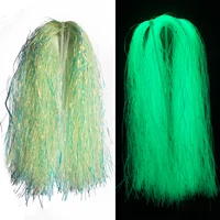 tigofly 4 packslot 0 7mm width luminous glow in the dark shimmer flashabou tinsel pike bass streamers fly tying materials
