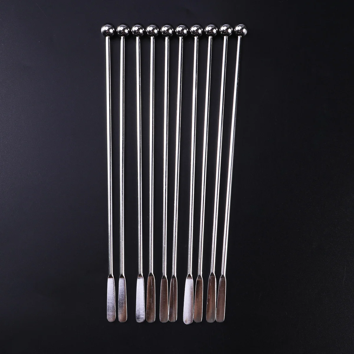 

10 Pcs Coffee Stirrers Cocktail Stick Metal Cooking Spoon Stirrer Drink Cocktail Tire Spoons Coffee Mixing Spoons Juice