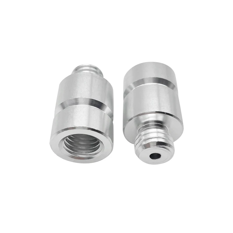 2pcs NEW Aluminum steel 30mm 5/8 x 11 thread GNSS RTK Adapter Prism Adapter for Total Station prism poles GPS