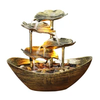 creative office desktop lotus leaf yuanbao running water fountain decoration living room screen porch home decoration