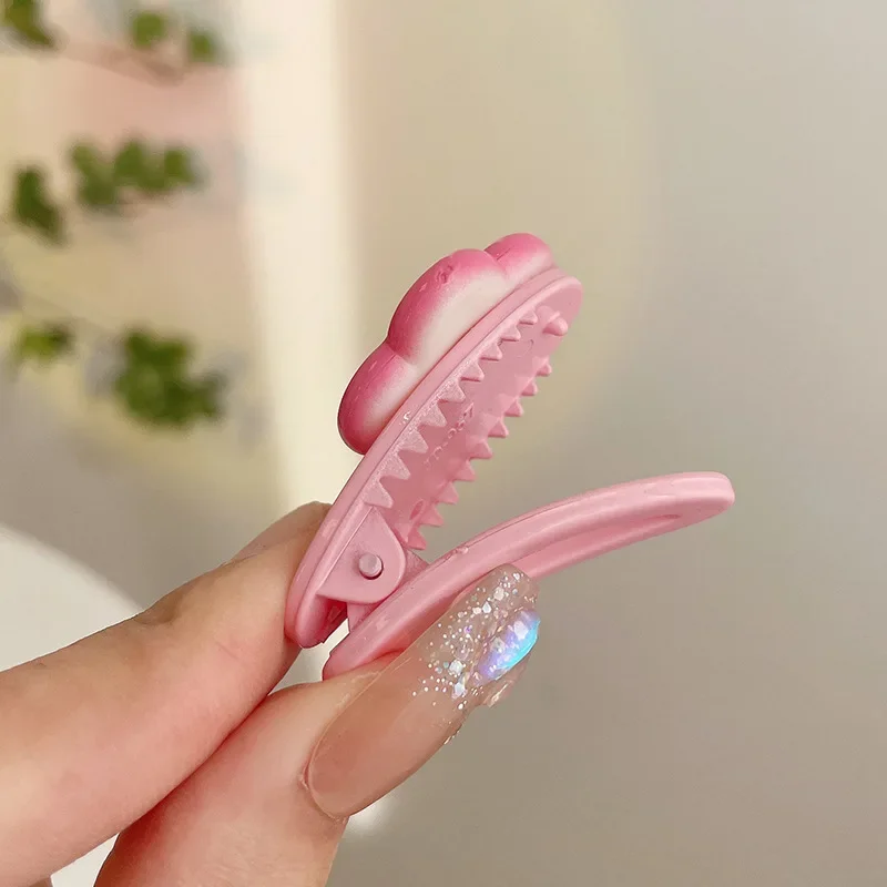 Новые корейские милые заколки для волос с сердечками цветами и боковыми челками