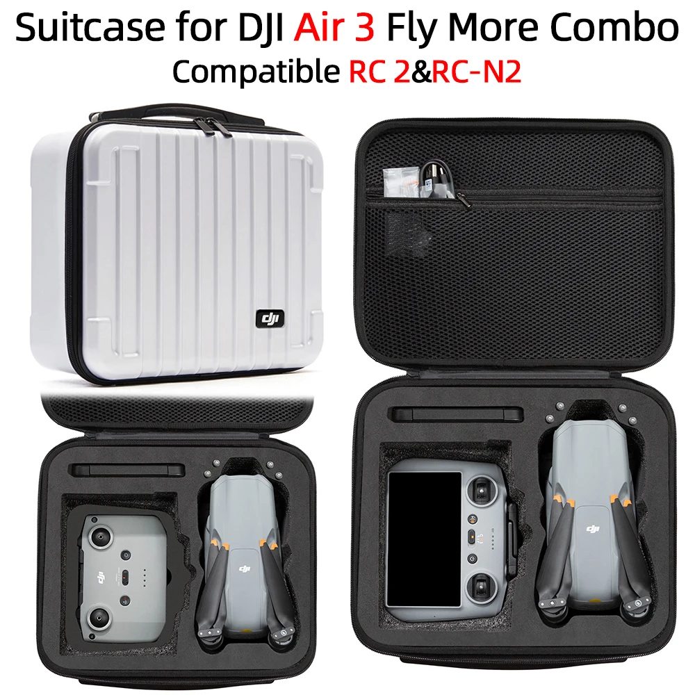 

Portable Suitcase for DJI AIR 3 HardShell Waterproof Storage Case Carrying Box for DJI AIR 3 RC2/RCN2 Controller Accessories
