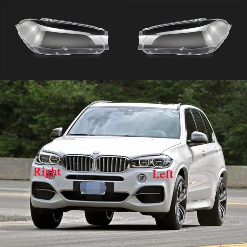 

For BMW X5 X6 F15 F16 2014 2015 2016 2017 2018 Headlamp Cover Transparent Lampshade Lamp Shade Headlight Shell Lens Plexiglass