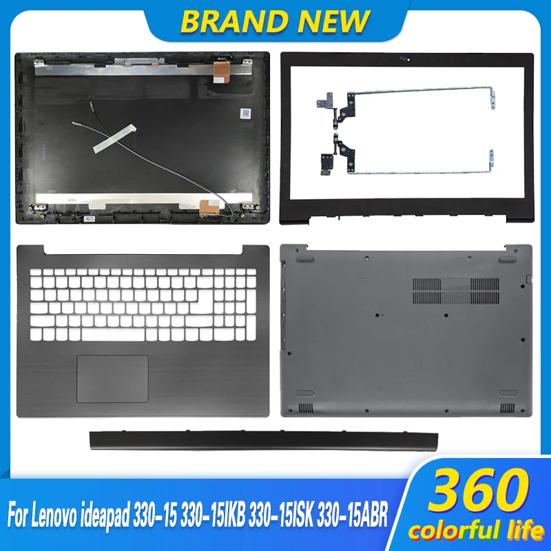 

Новинка для ноутбука Lenovo IdeaPad 330-15 330-15IKB 330-15ISK 330-15ABR задняя крышка ЖК-дисплея/передняя рамка/петли/Упор для рук/Нижняя крышка черного цвета