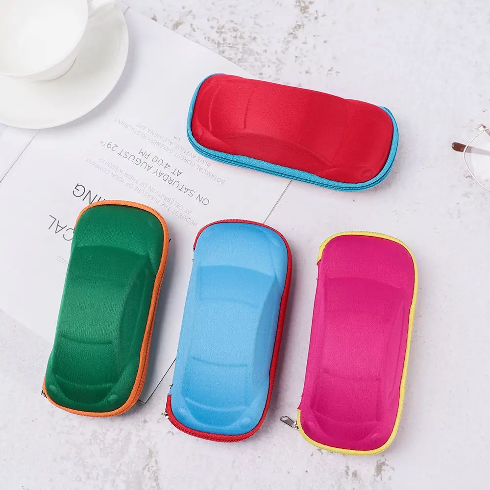 

Children Glasses Case Cover Lightweight Portable Car Shaped Eyeglasses Box Multi-function Glasses Accessories