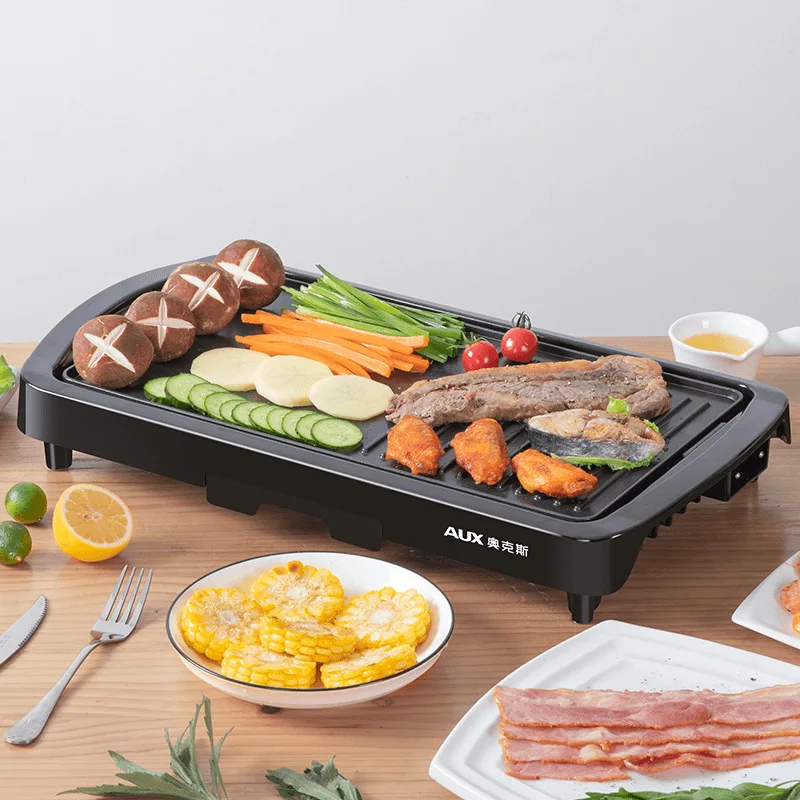 Корейский многофункциональный электрический бездымный гриль для барбекю