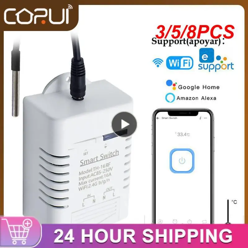 

3/5/8 шт., складные розетки Zigbee, 433 МГц