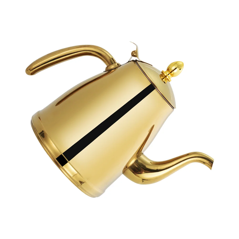 

Чайный чайник из нержавеющей стали, чайник для закипания воды с длинным носиком