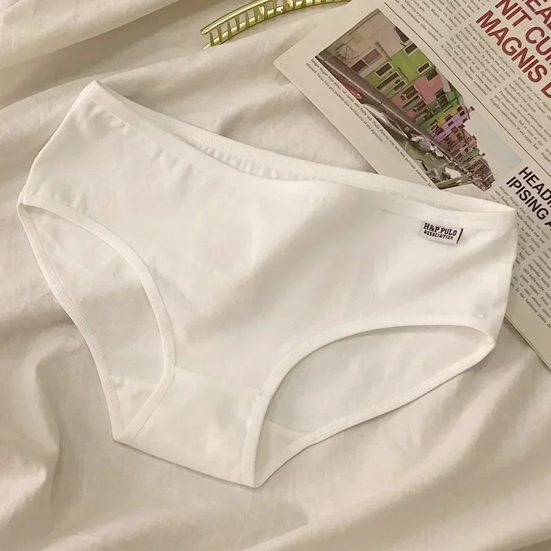 Женские хлопковые трусы со средней талией