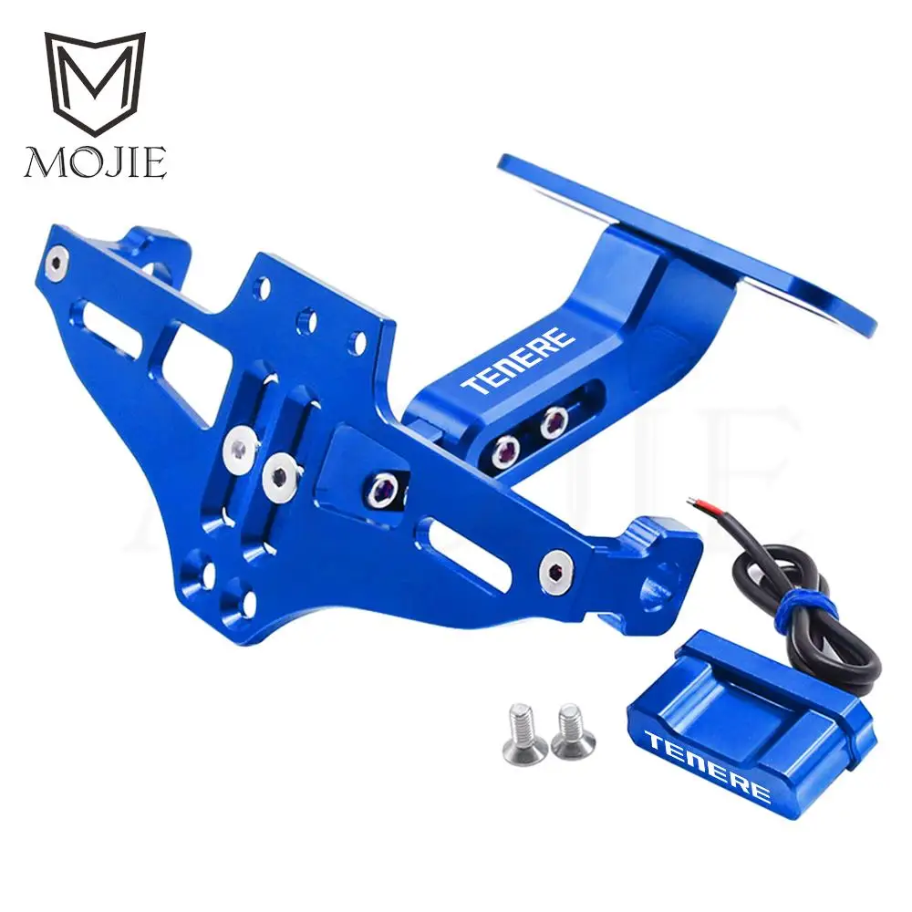 Для YAMAHA TENERE 700 2019-2023 Tenere900 XTZ700 Держатель номерного знака Рамка Светодиодный