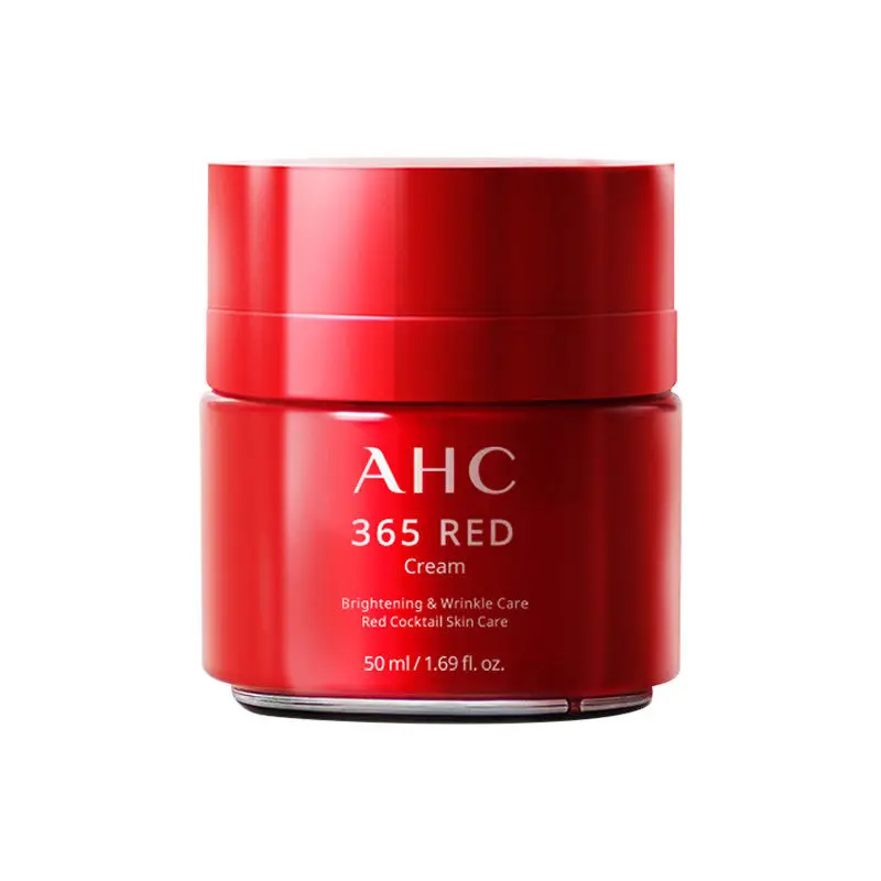 

Korean Original AHC 365 Red Cream Skin Brightening Anti-Aging and Anti Wrinkle Skin Care 50ml +B5 cleanser 30ml
