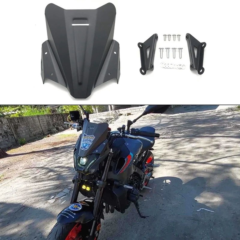 

Ветровое стекло для мотоцикла Yamaha MT-09 MT09 2021-2022, алюминиевый ветрозащитный экран